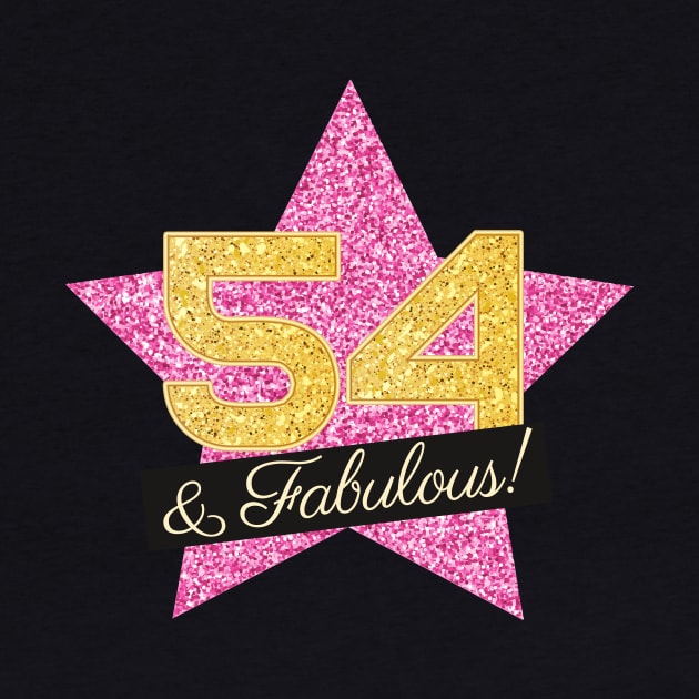 54th Birthday Gifts Women Fabulous - Pink Gold by BetterManufaktur